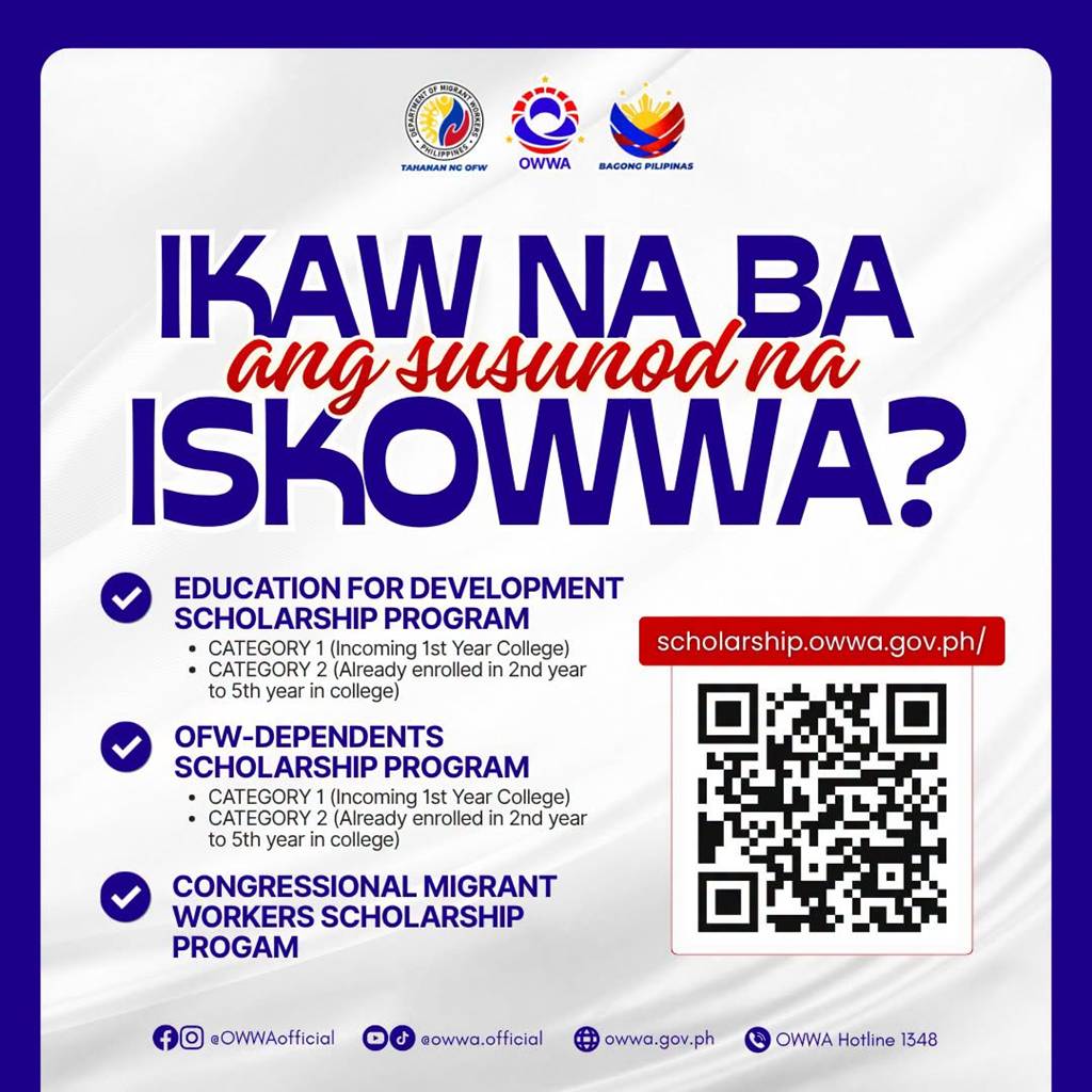 application for owwa scholarships open