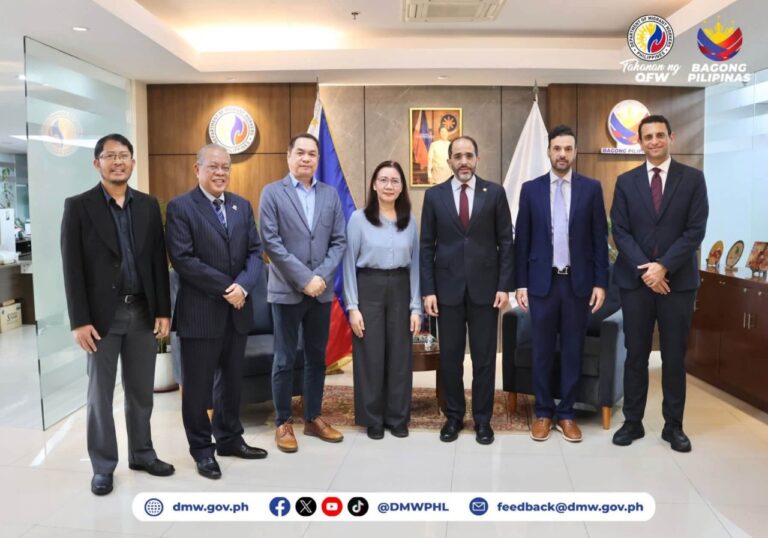 DMW officials and the Kuwaiti delegation at the DMW Central Office in Mandaluyong City, September 29, 2026.